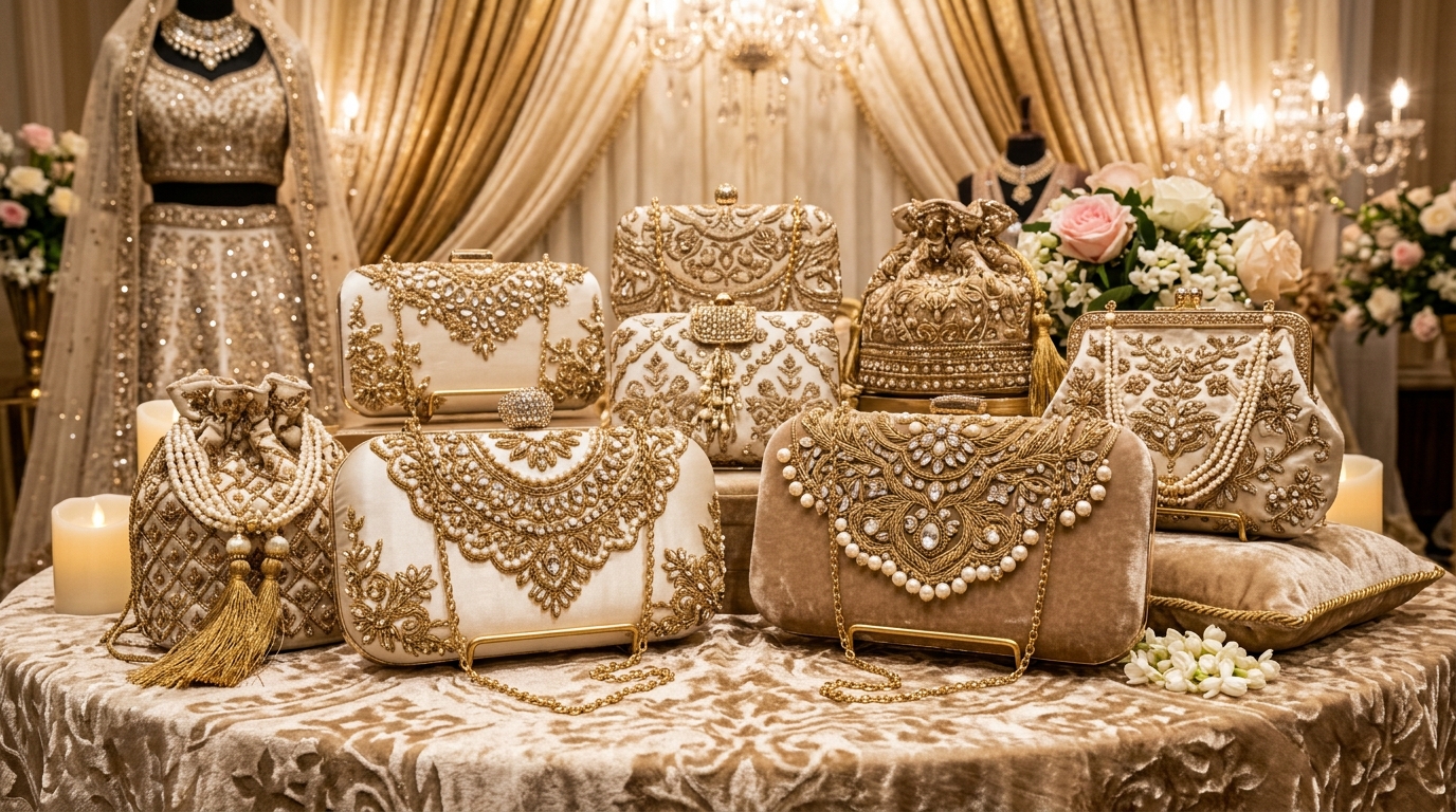 Pakistani Bridal Wedding Bags & Clutches