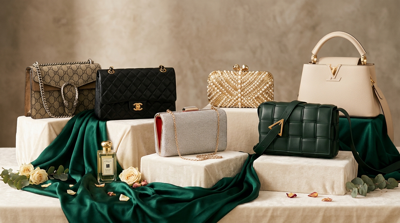 Luxury Ladies Handbags and Bridal Clutches Lahore